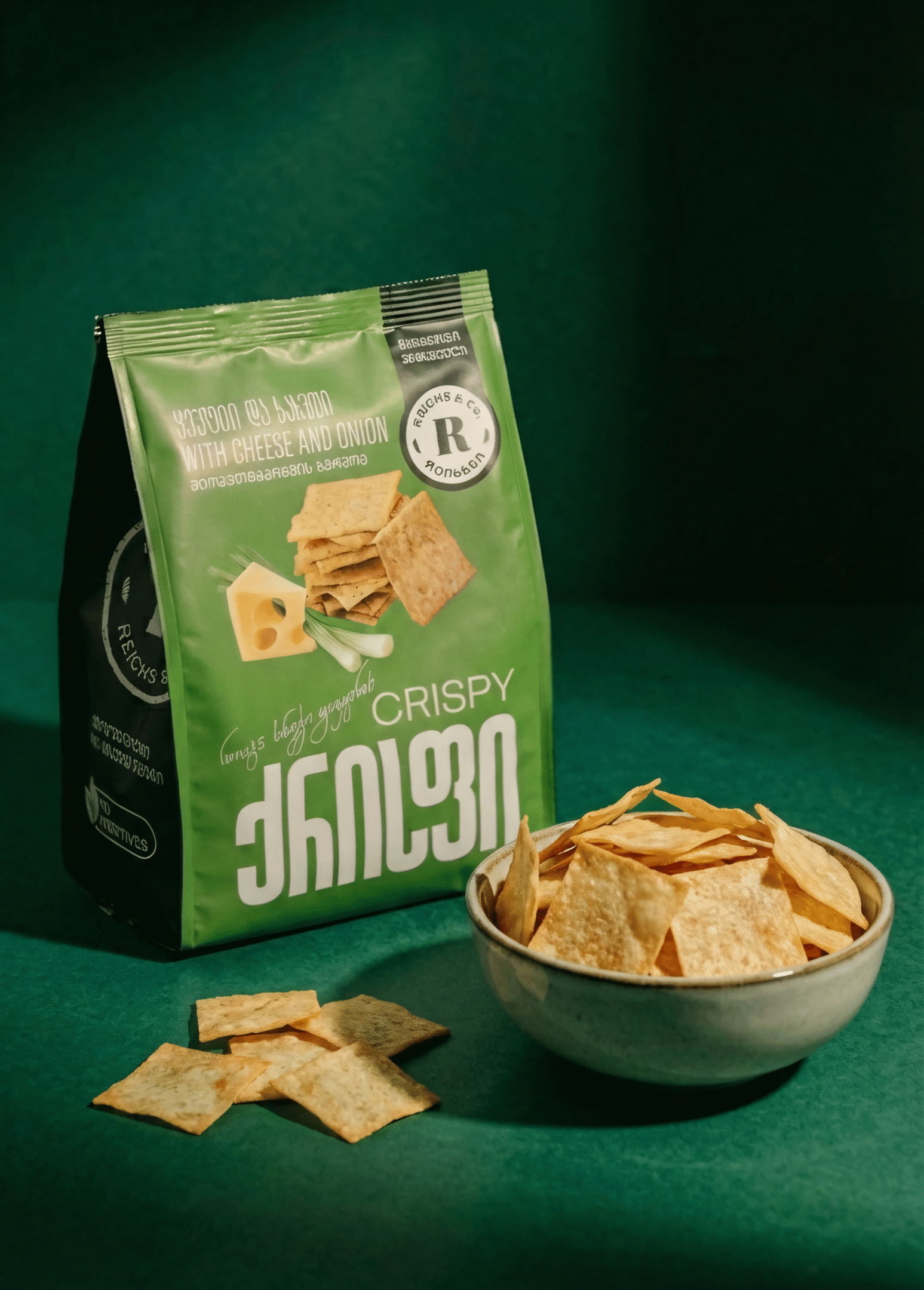 ქრისფი ყველი და ხახვით